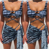 Sexy 3 Pieces Swimsuit Women Bikini Push Up Padded Biquini Brazilian Summer Bathing Suit Thong Bikini